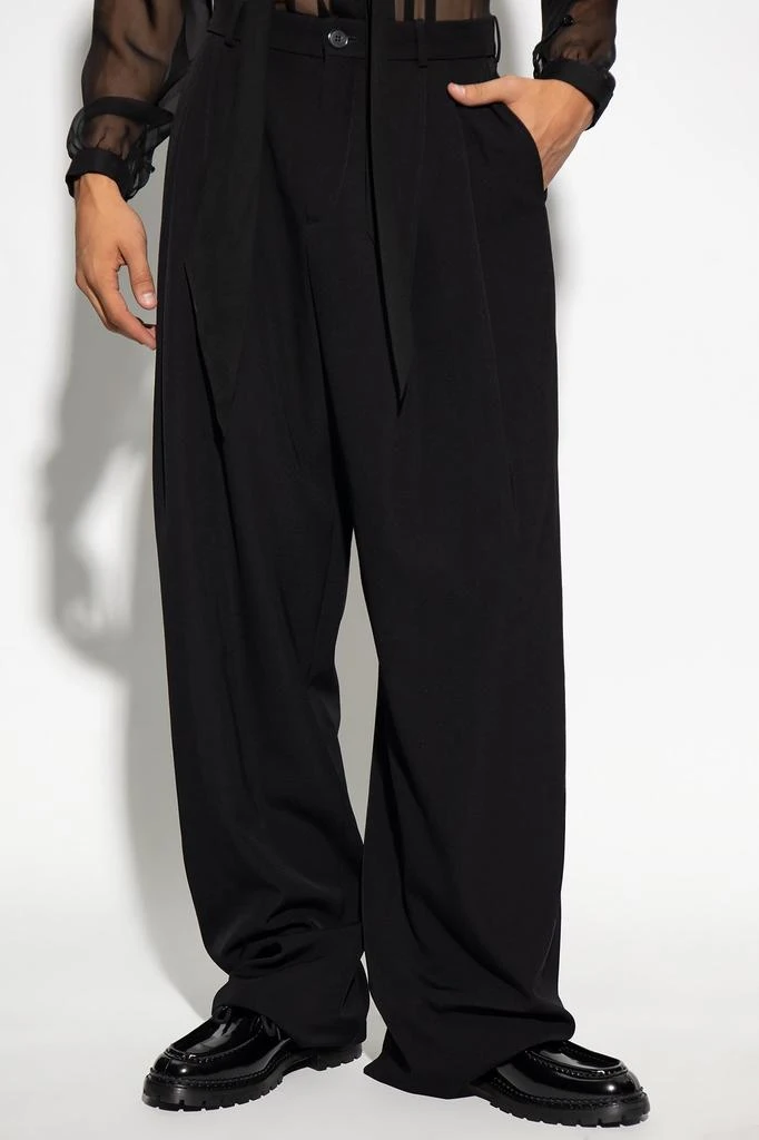 Saint Laurent Saint Laurent Wide Leg Pleated Trousers 2