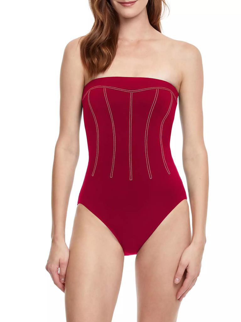 Gottex Swimwear Strapless One-Piece Swimsuit