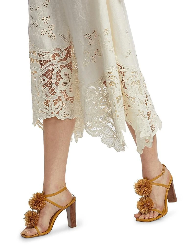 Ulla Johnson Rae Floral Lace Midi-Skirt 6