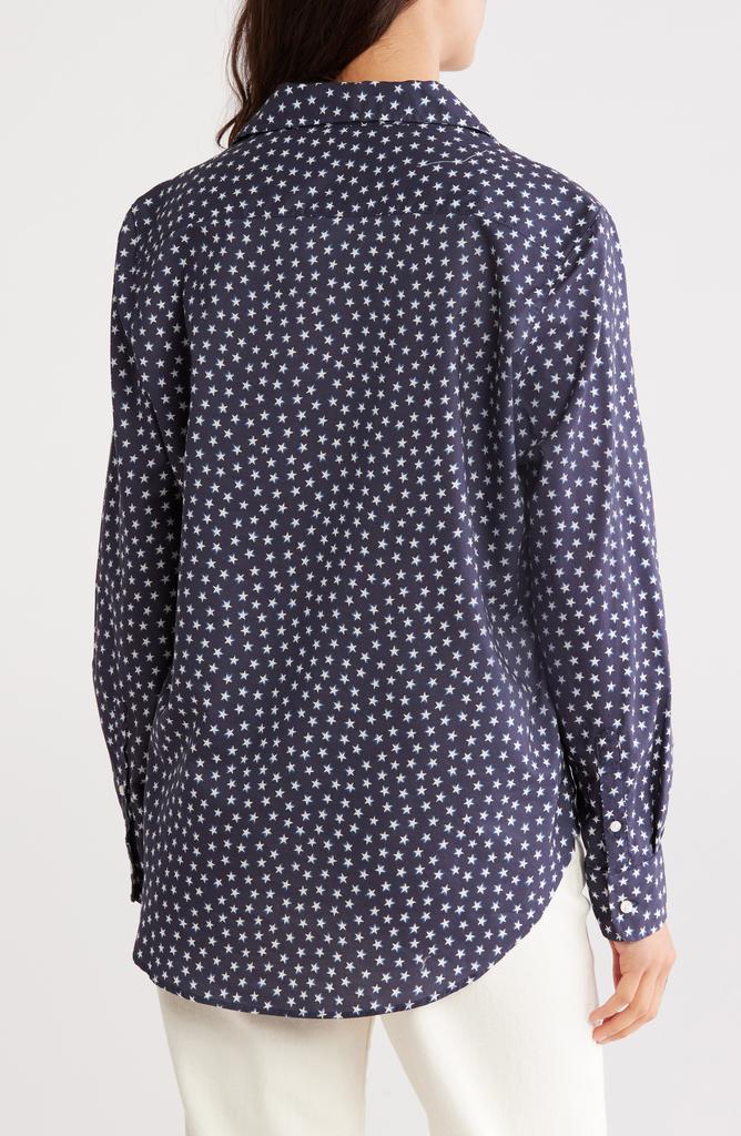 Frank & Eileen Eileen Star Print Relaxed Button-Up Shirt