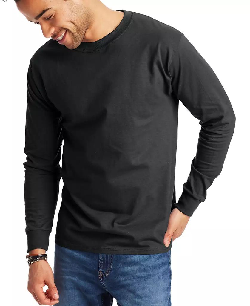 Hanes Beefy-T Unisex Long-Sleeve T-Shirt, 2-Pack