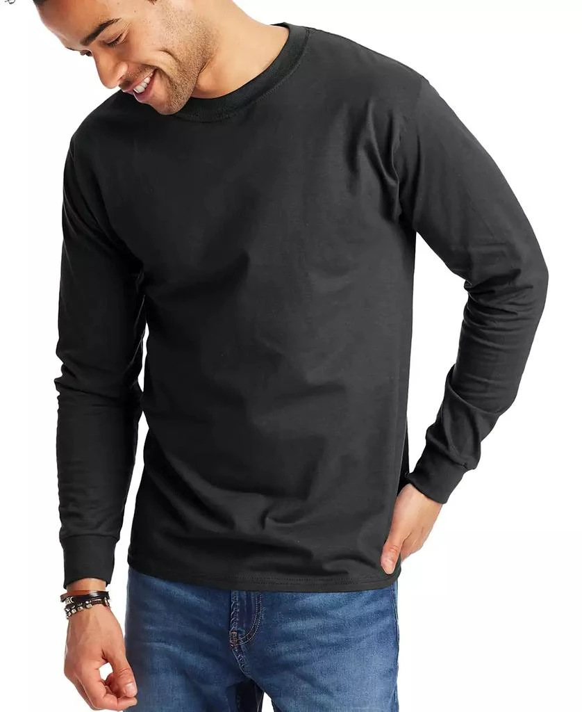 Hanes Beefy-T Unisex Long-Sleeve T-Shirt, 2-Pack 1