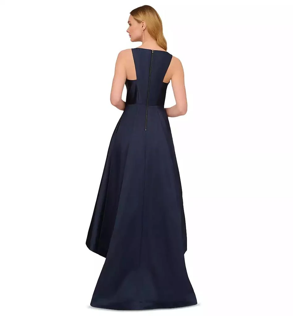 Adrianna Papell Women's High-Low Mikado Sleeveless Gown 2