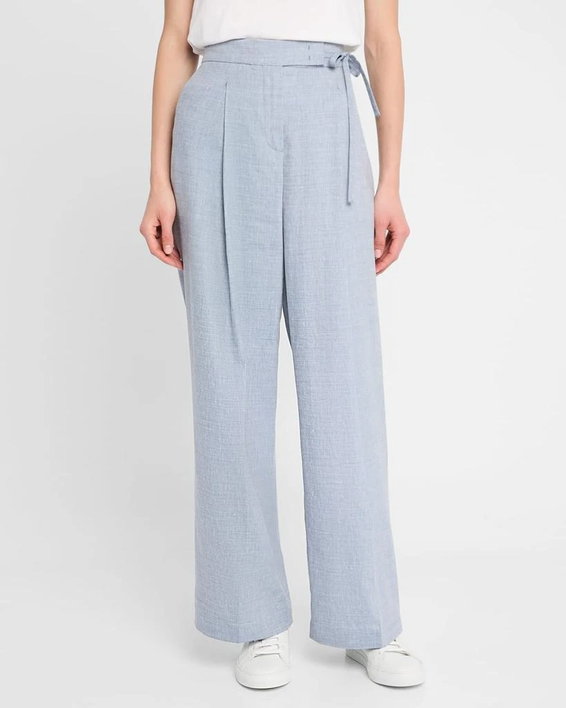 ELEVENTY Pleated Wide-Leg Pants 4