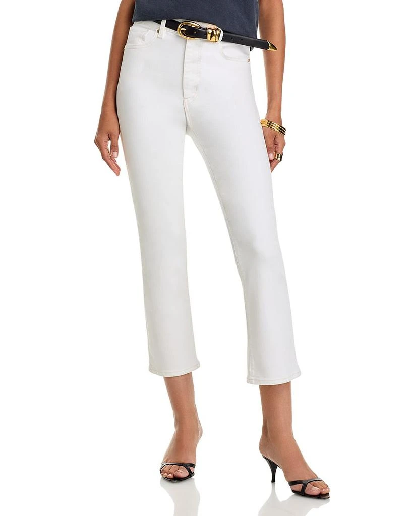 FRAME The Pencil High Rise Ankle Slim Jeans in Au Natural Clean 1