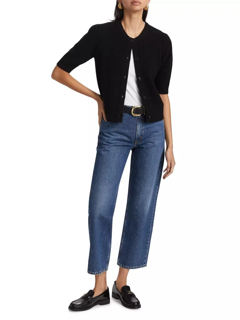 FRAME Shrunken Wool-Cashmere Cardigan 2