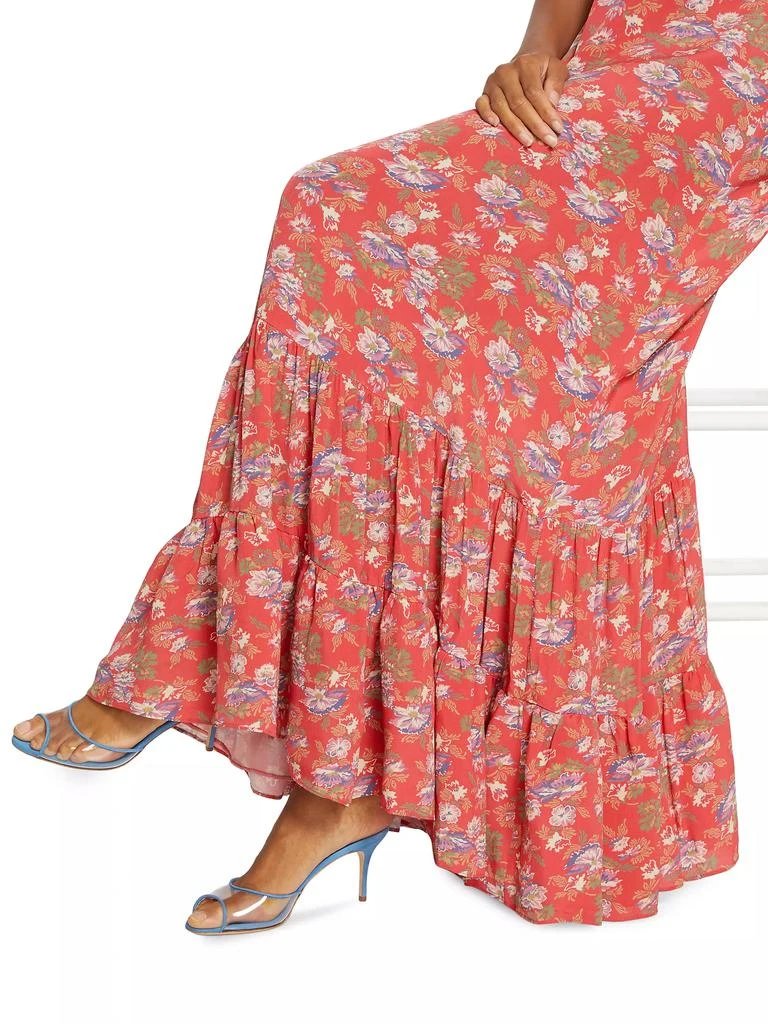 BYTIMO Spring Floral Tiered Maxi Dress 6