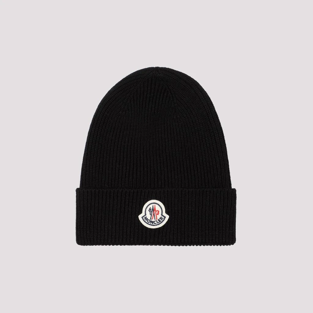 Moncler Navy Virgin Wool Beanie 1