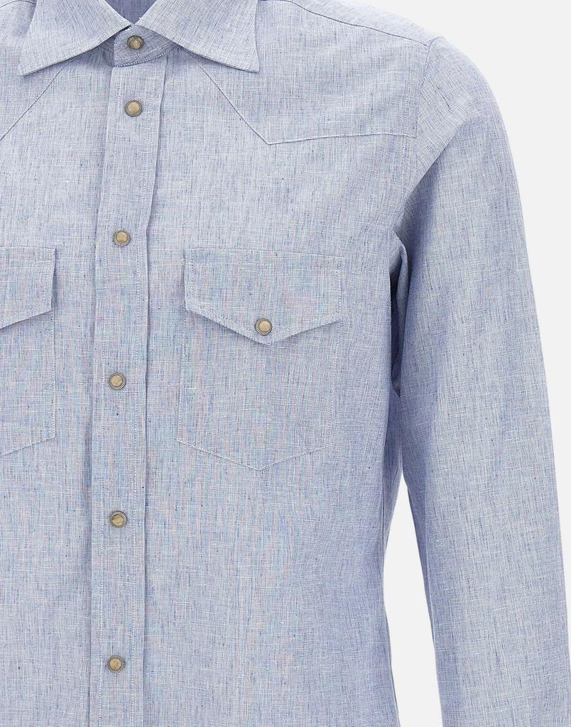 ELEVENTY Cotton and linen shirt