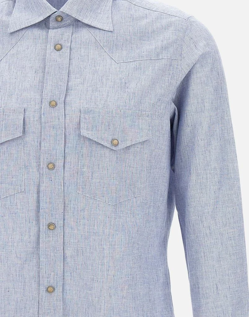 ELEVENTY Cotton and linen shirt 2