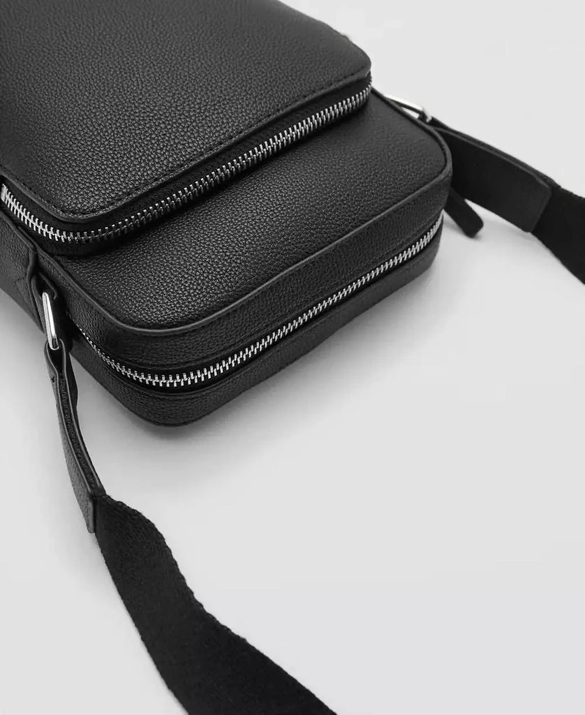 Mango Men's Leather-Effect Shoulder Bag 3