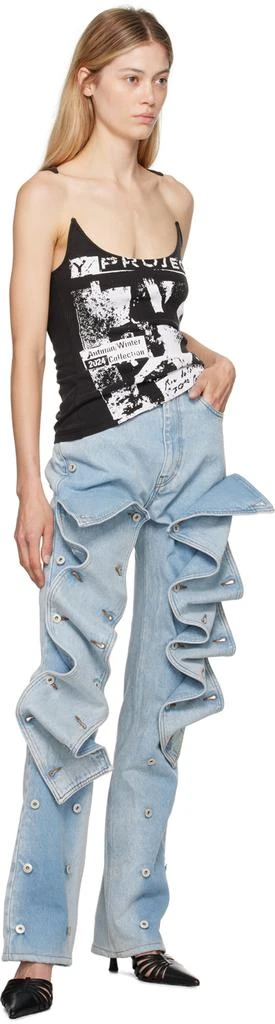 Y/Project Blue Snap Off Jeans 5