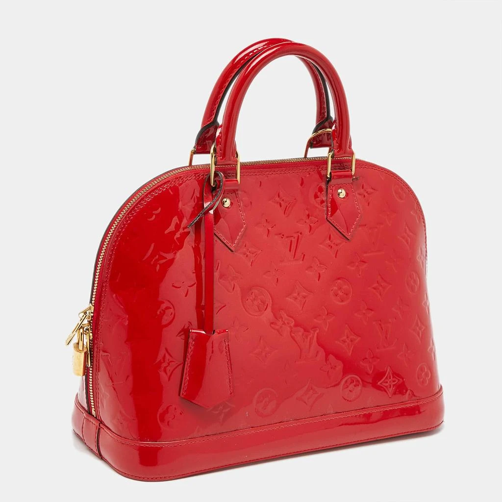 Louis Vuitton Louis Vuitton Orange Sunset Monogram Vernis Alma PM Bag 3