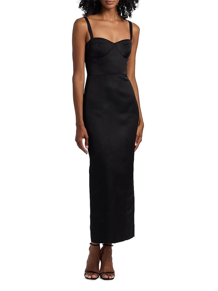 Toccin Solene Bustier Sculpted Midi-Dress 2