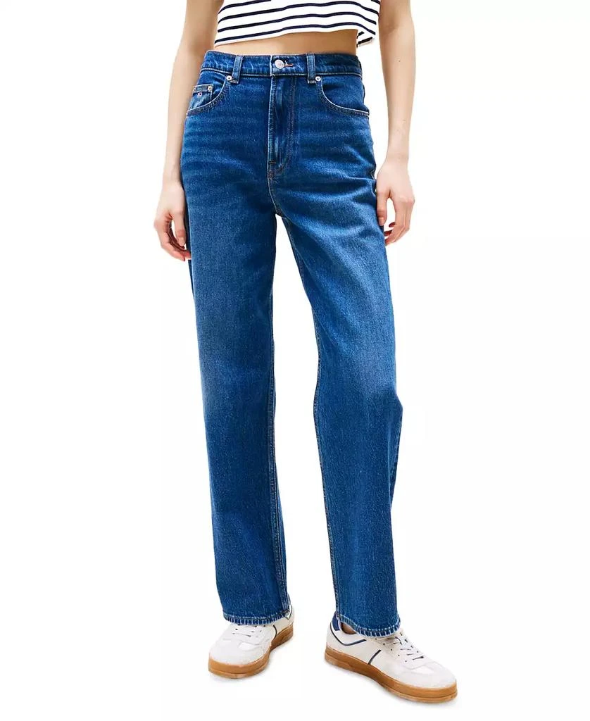 Tommy Jeans Women
s Layla High-Rise Slim Straight Jeans 1