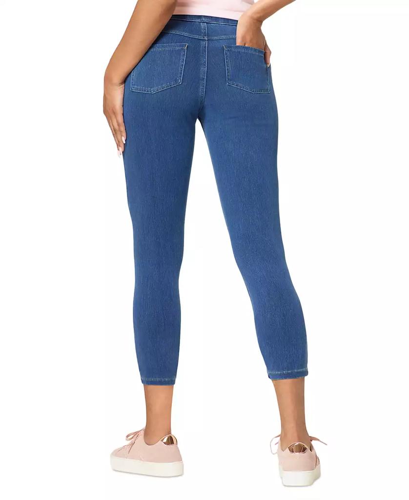 Hue Women's Mid-Rise Pull-On Denim Capri Leggings