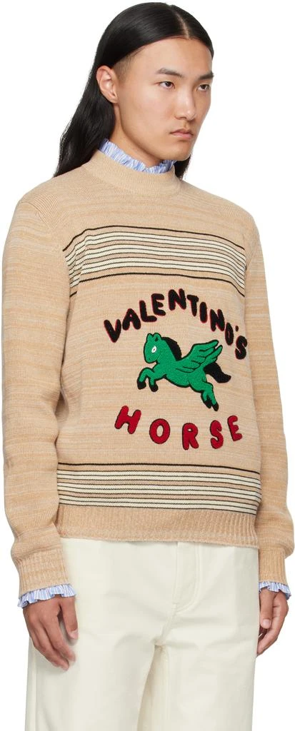 Valentino Beige 
Valentino
s Horse
 Sweater 2
