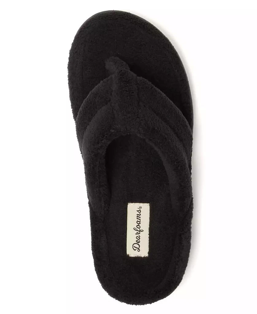 Dear Foams Women's Wrenley Terry Thong Slippers 4