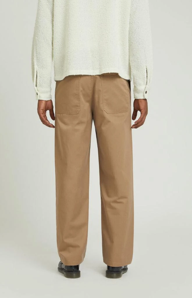 PacSun Tan Pleated Baggy Chino Pants 3