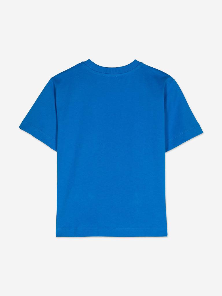 Moschino Moschino Kids Teddy Bear Logo T-Shirt in Blue