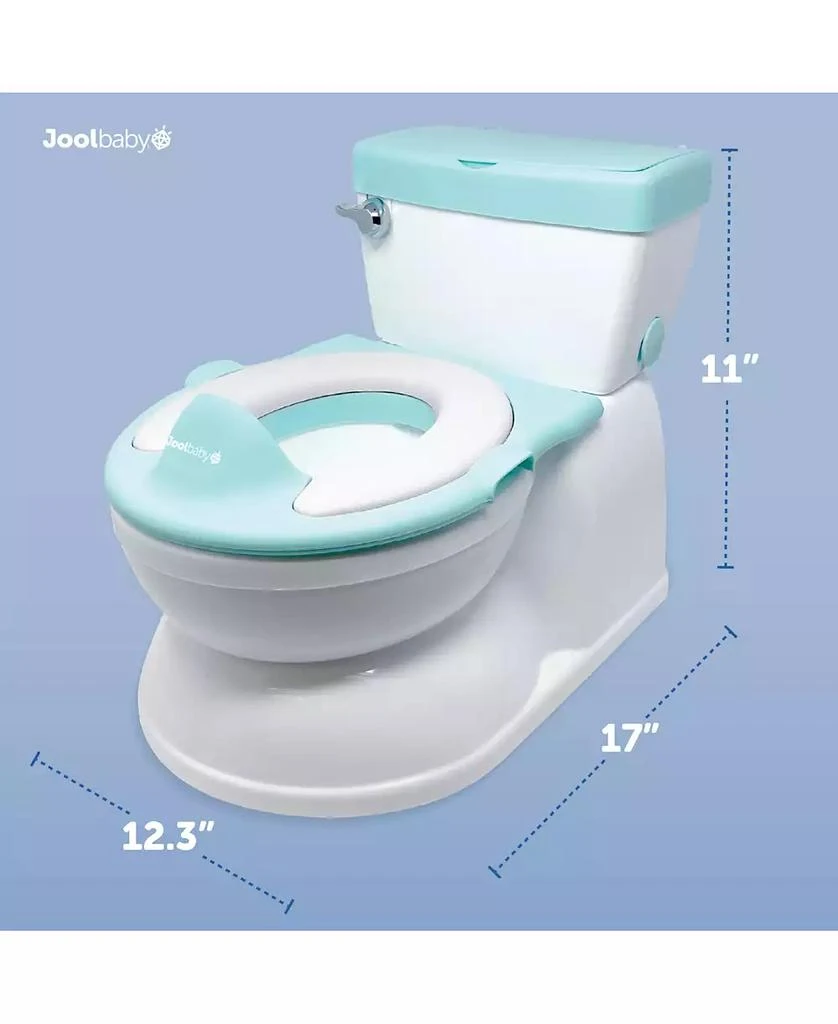 Jool Baby Real Feel 2-in-1 Potty with Wipes Storage, Flushing Sounds
Disposable Liners - Realistic Toilet - Easy to Clean
Assemble - (Aqua) 3