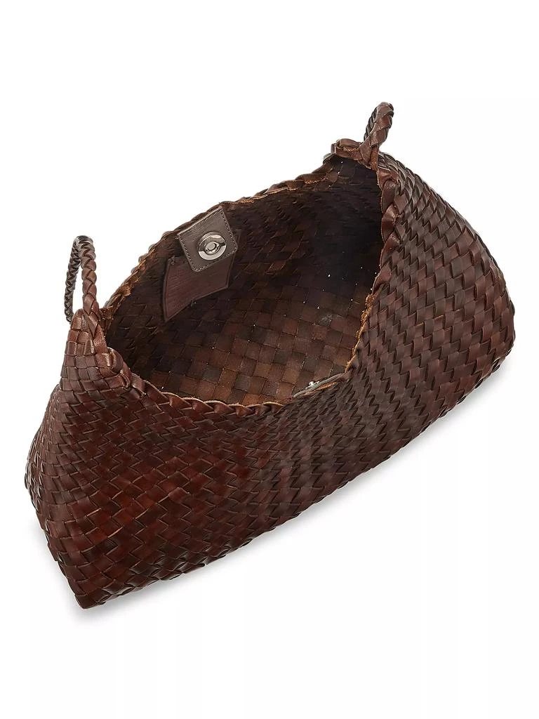 DRAGON DIFFUSION Santa Rosa Woven Leather Crossbody Bag 3