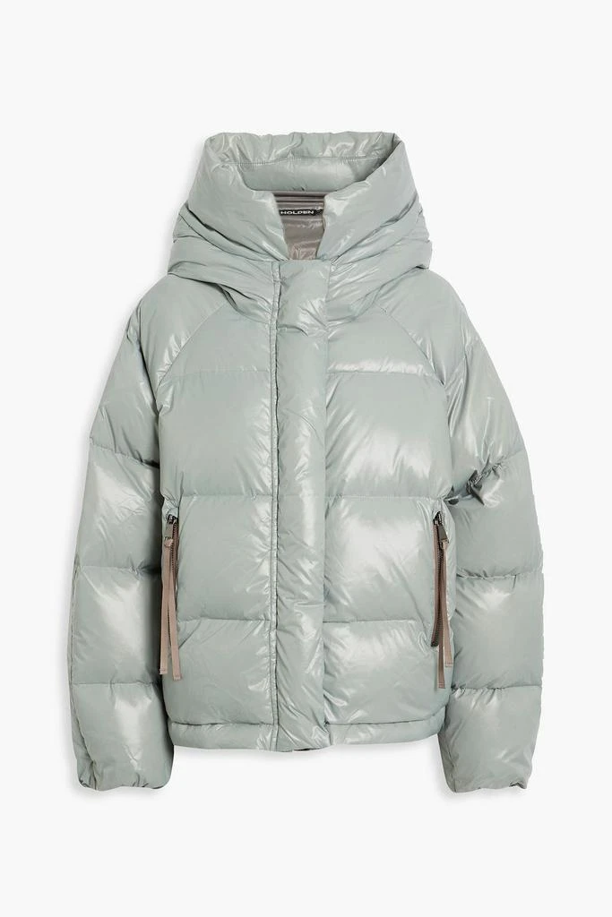 Holden Quilted coated hooded down jacket 1