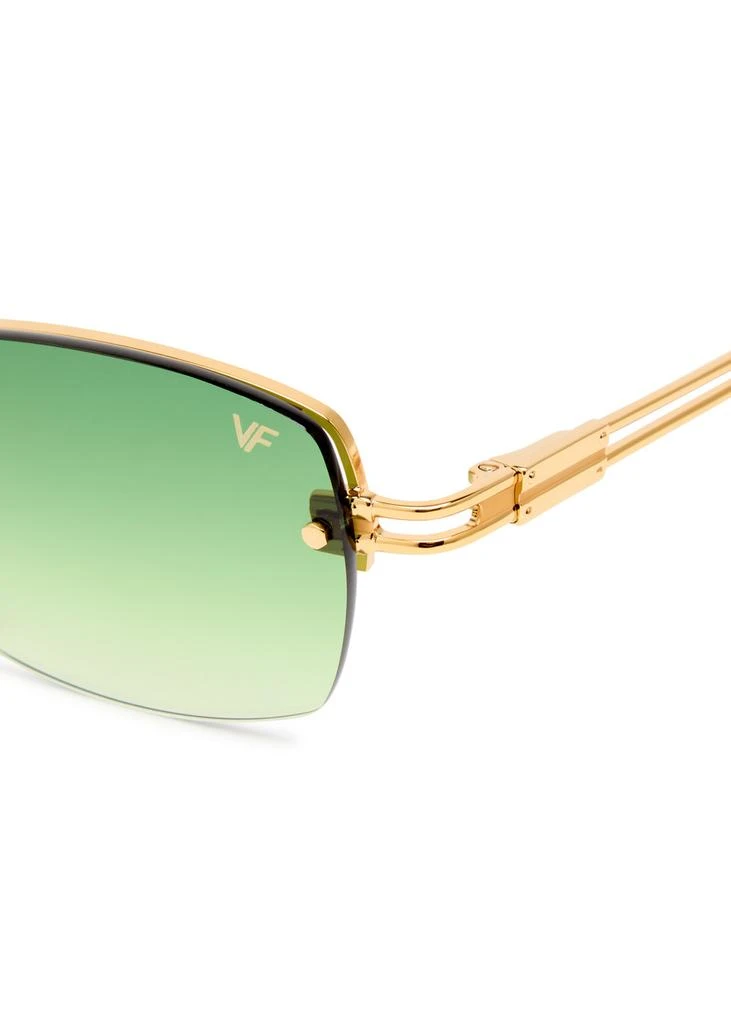 Vintage Frames Company L'Enfant Terrible Rimless rectangle sunglasses 3