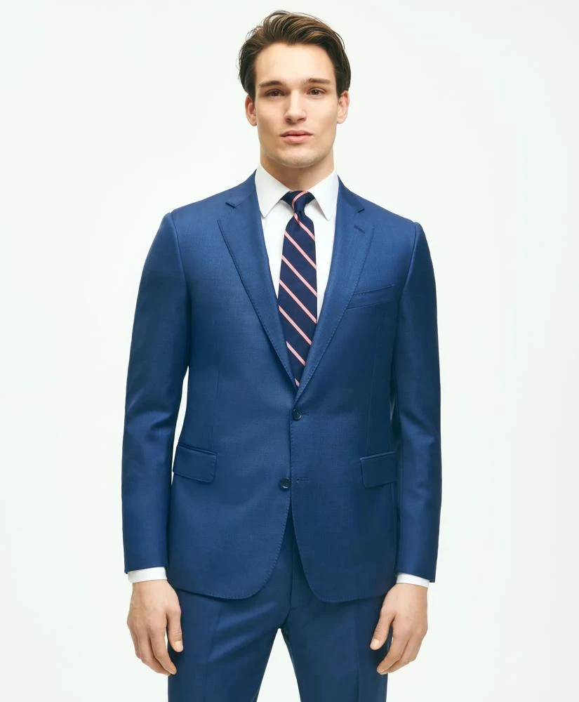 Brooks Brothers Classic Fit Wool Sharkskin 1818 Suit 2