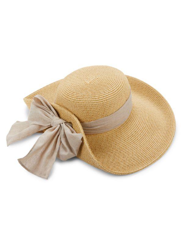 San Diego Hat Company Bow Trim Floppy Sun Hat