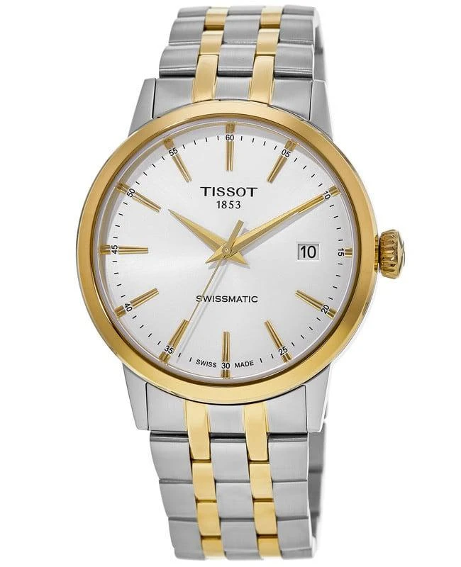 Tissot Tissot Classic Dream Swissmatic Silver Dial Two Tone Steel Men's Watch T129.407.22.031.01 1