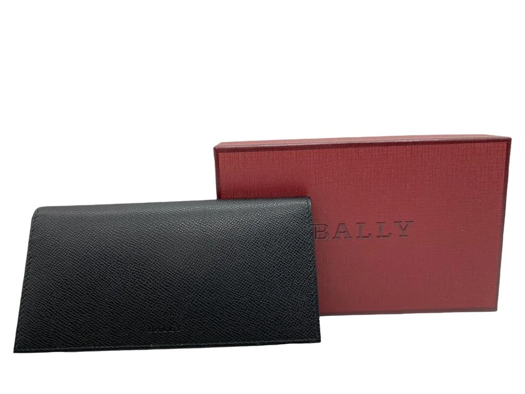 Bally Bally Mialiro Men's 6227973 Black Leather Embossed Wallet 1