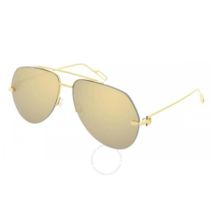 Cartier Premiere de Cartier Precious Gold Mirror Pilot Unisex Sunglasses CT0170S 003 62 2