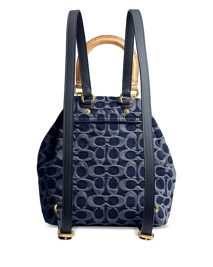 Coach Riya Mini Signature Denim Backpack 5