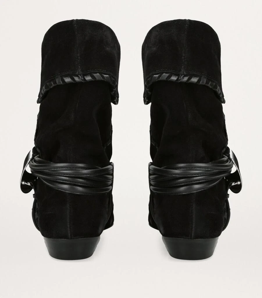 Isabel Marant Suede Sellen Ankle Boots 2