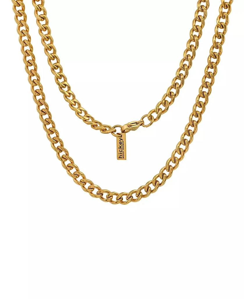 Hickey Freeman 18K Gold Plated Cuban Link Chain Necklace 1