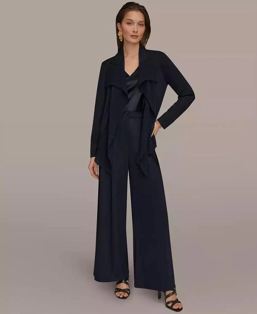 Donna Karan Women
s Ruffle Front Jacket 6