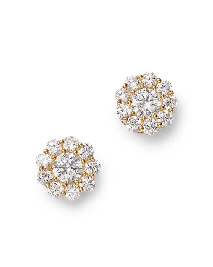 Bloomingdale's Diamond Halo Stud Earrings in 14K Yellow Gold, 1.0 ct. t.w. 1
