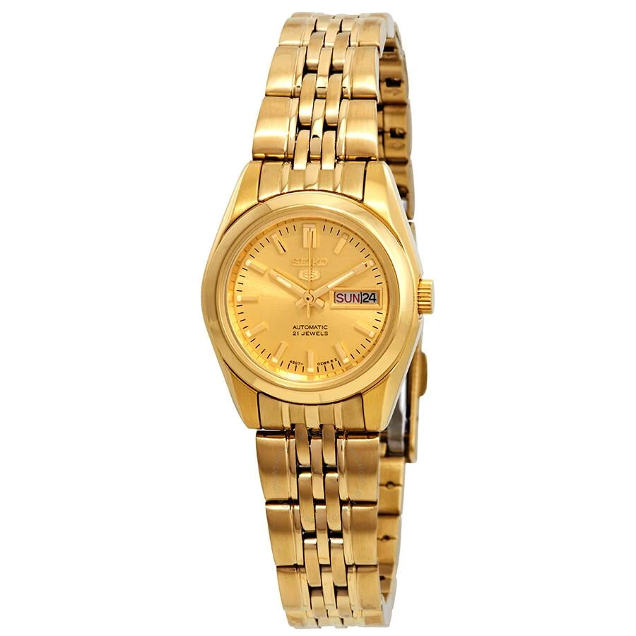 Seiko Open Box - Seiko Series 5 Automatic Gold Dial Ladies Watch SYMA38 1