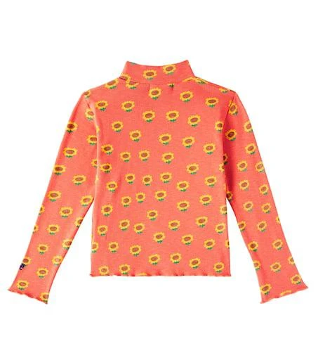 BOBO CHOSES Sunflower cotton-blend jersey turtleneck top 3