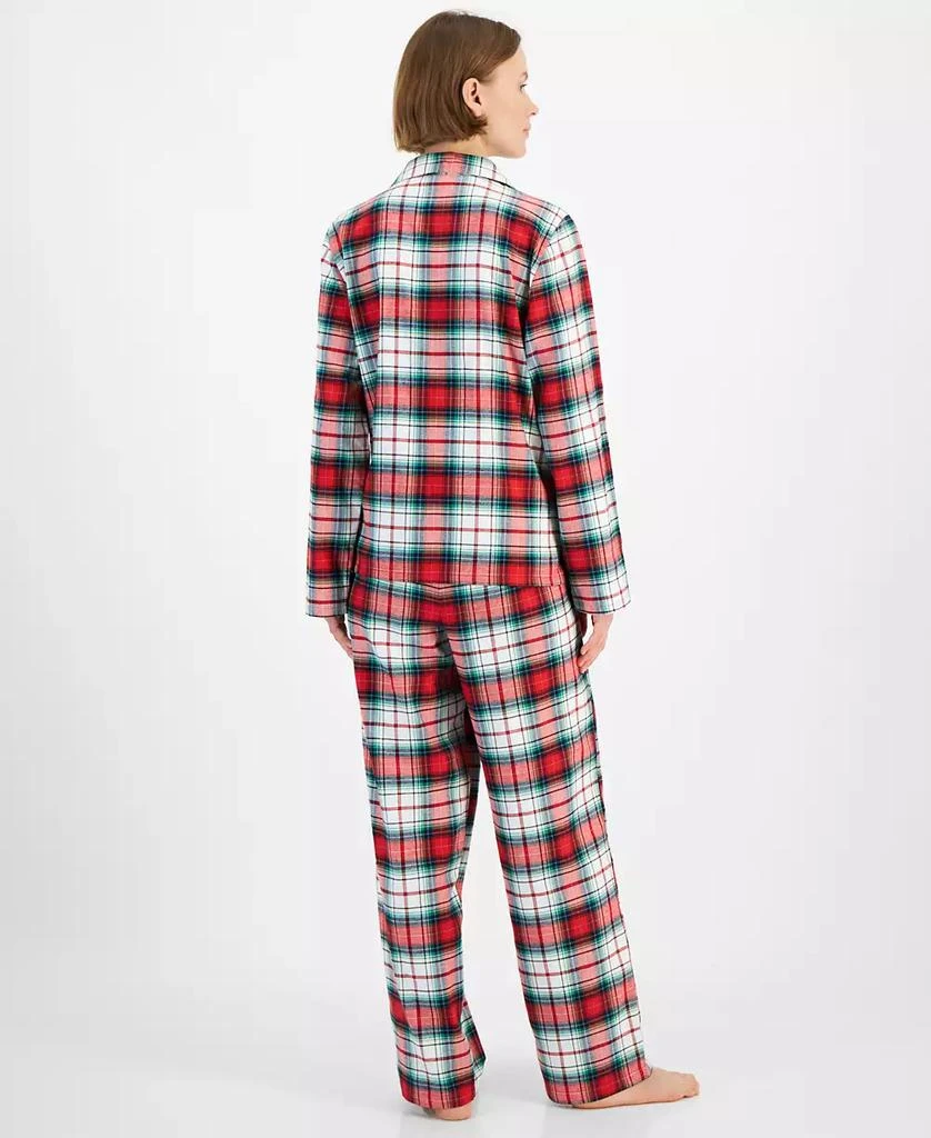 Holiday Lane Women's Winterton Plaid Notch Collar Matching Family Pajamas Set, Created for Macy's 3