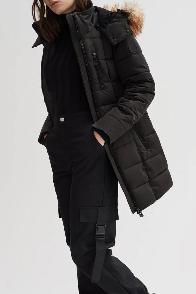 NOIZE Hannah Faux Fur Trim Hooded Parka 3