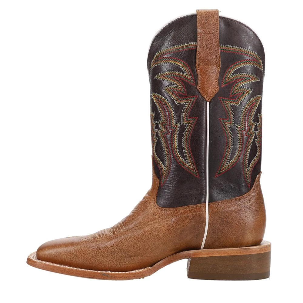 RW Ranch Goat Embroidered Wide Square Toe Cowboy Boots 3