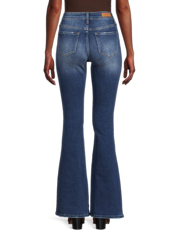 Etienne Marcel Button Fly Flare Leg Jeans