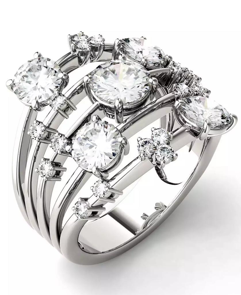 Charles & Colvard Moissanite Galaxy Fashion Ring (3-1/8 ct. t.w. Diamond Equivalent) in 14k White Gold