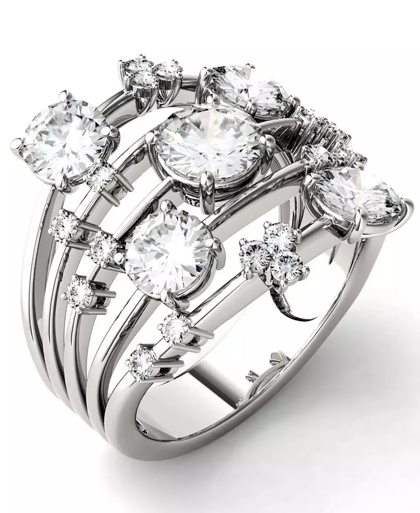 Charles & Colvard Moissanite Galaxy Fashion Ring (3-1/8 ct. t.w. Diamond Equivalent) in 14k White Gold 1