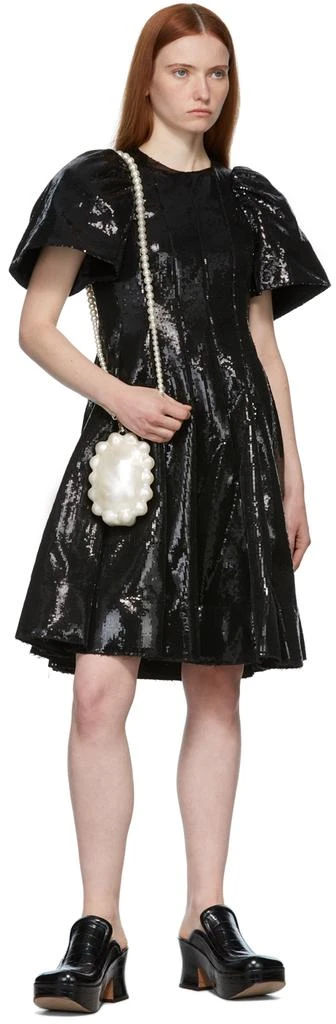 Shushu/Tong Black Sequin Slim Dress 4