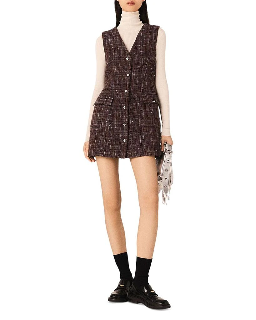 knee length dresses for ladies Sequin Tweed Mini Dress – Rowdy Merch Co main image 0