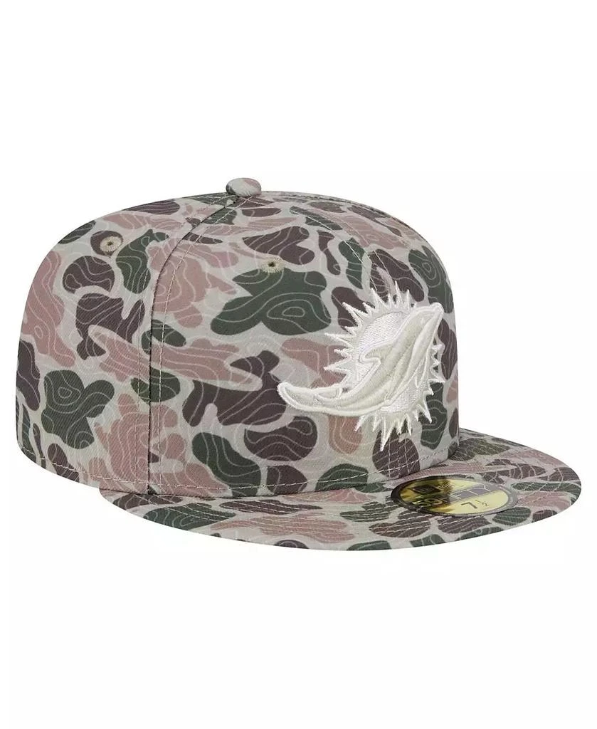 New Era Men's Camo Miami Dolphins Geo 59FIFTY Fitted Hat 4