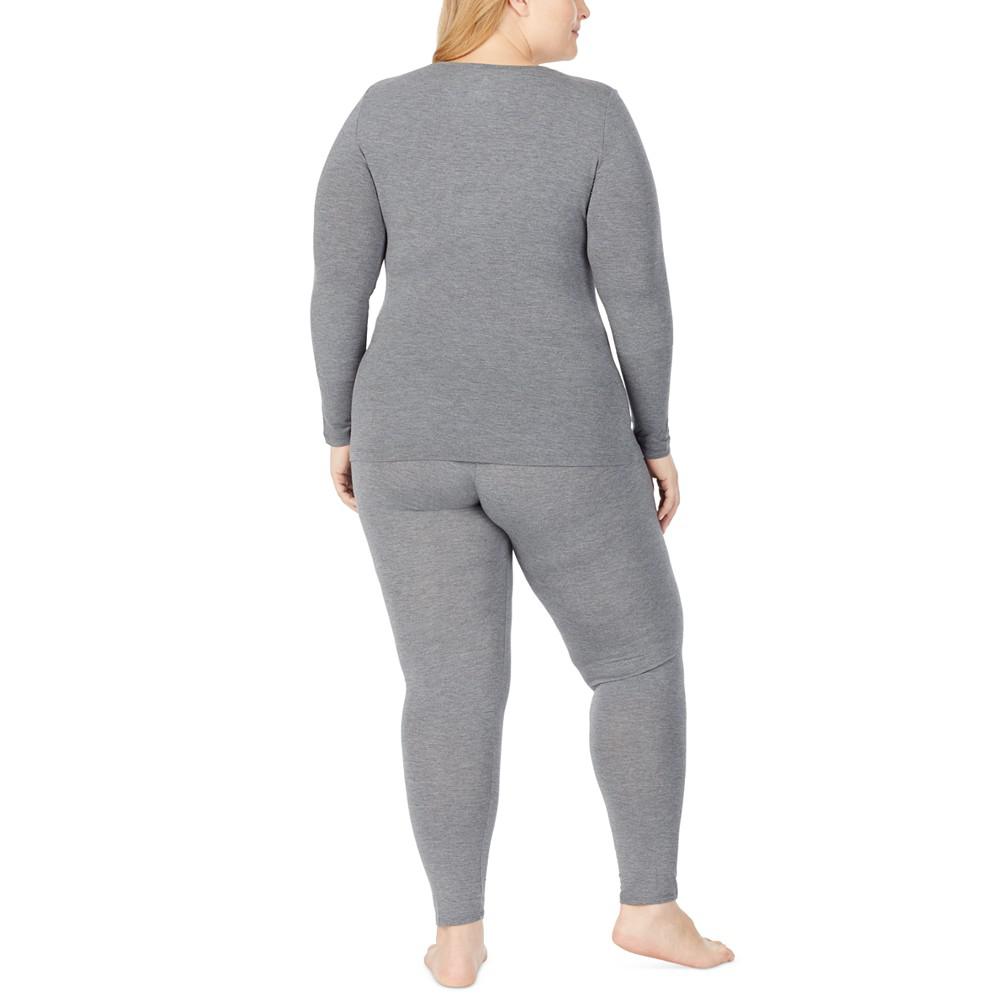 Cuddl Duds Plus Size Softwear with Stretch V-Neck Top